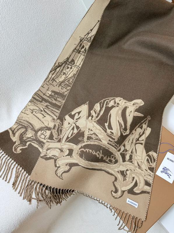Burberry scarf 50X230cm 100%羊绒 E11